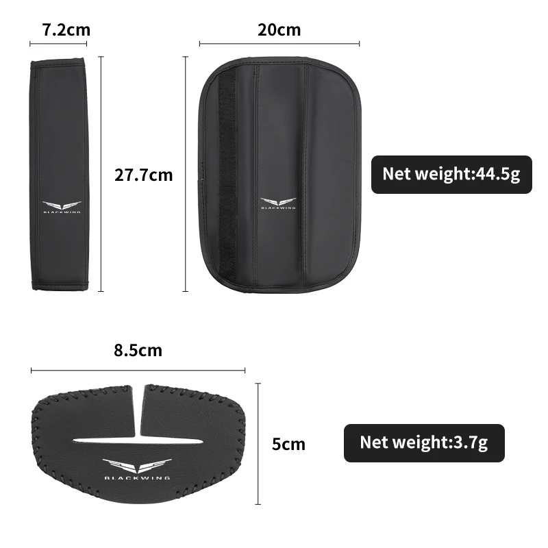 Car Seatbelt Shoulder Cover Belt Buckle Mat Padding Pads Accessories For Cadillac CTS ATS SRX BLS XLR XTS STS XT4 CT4 XT5 CT5
