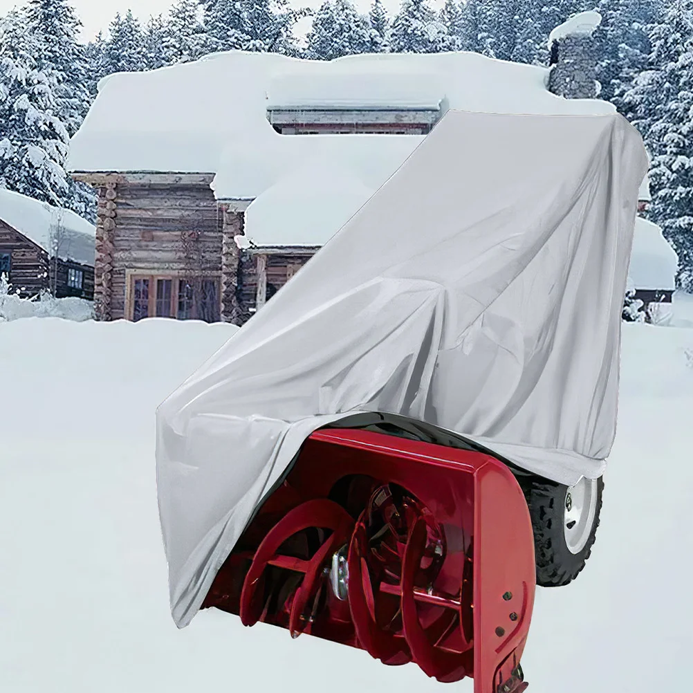 

Snow Blower Cover Waterproof Oxford Cloth Durable Tear Resistant Protector for Two-Stage Machine Outdoor Use