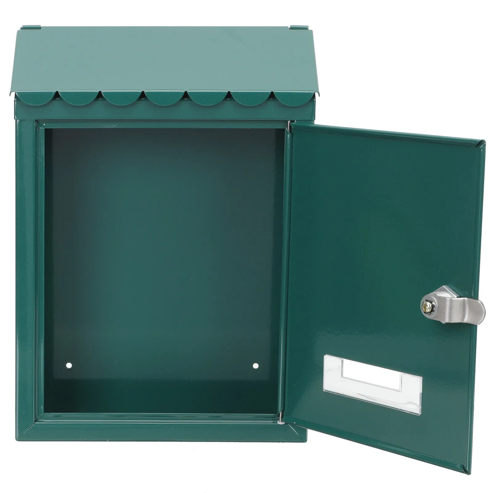 Kotak Surat Dinding Vintage Besi Dekorasi Luar Ruangan Gaya Rustic Dapat Dikunci Kotak Surat Dinding Dekorasi Luar Ruangan