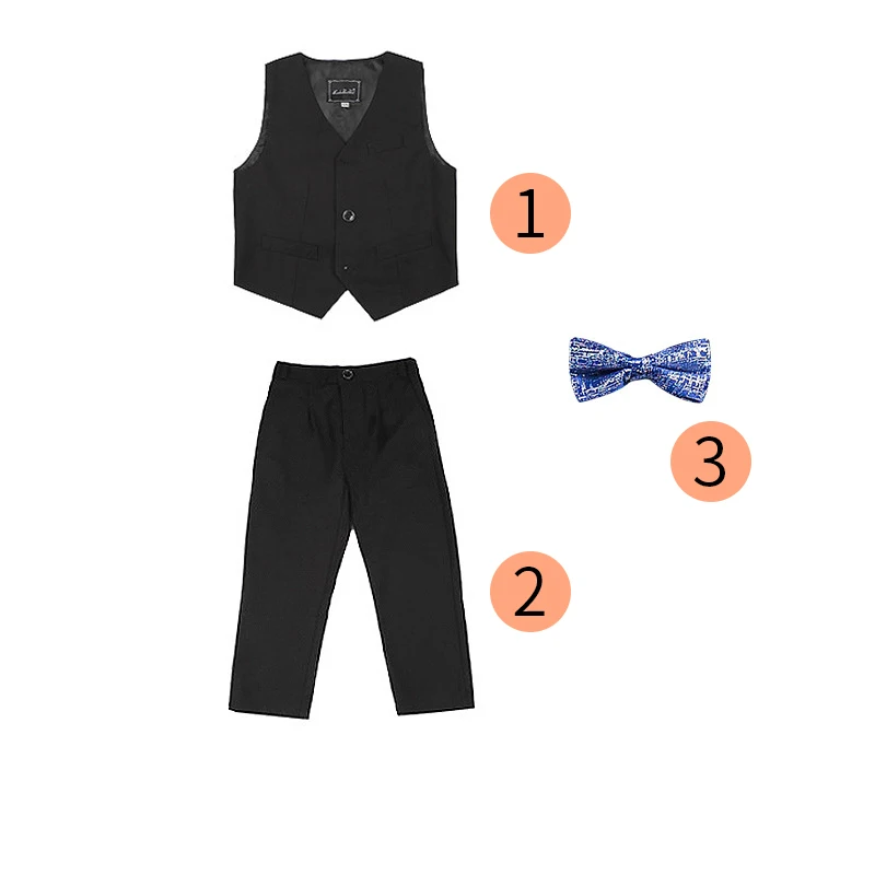 Jungen und Kinder anzug Set Mantel, Hemd, Jacke, Hose, Fliege optionales Kleid 5 6 7 8 9 10 11 12 13 14 15 16 Jahre alte Rede