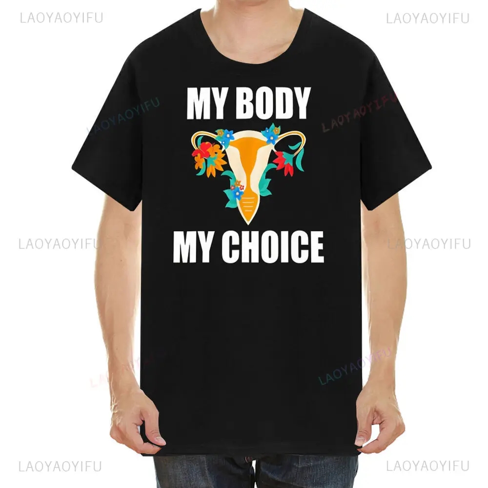 My Body My Choice Camisetas De Mujer M Y Uterus My Business Sweatshirt Pro Choice Feticide Euphoria Clothes Aesthetic Clothes