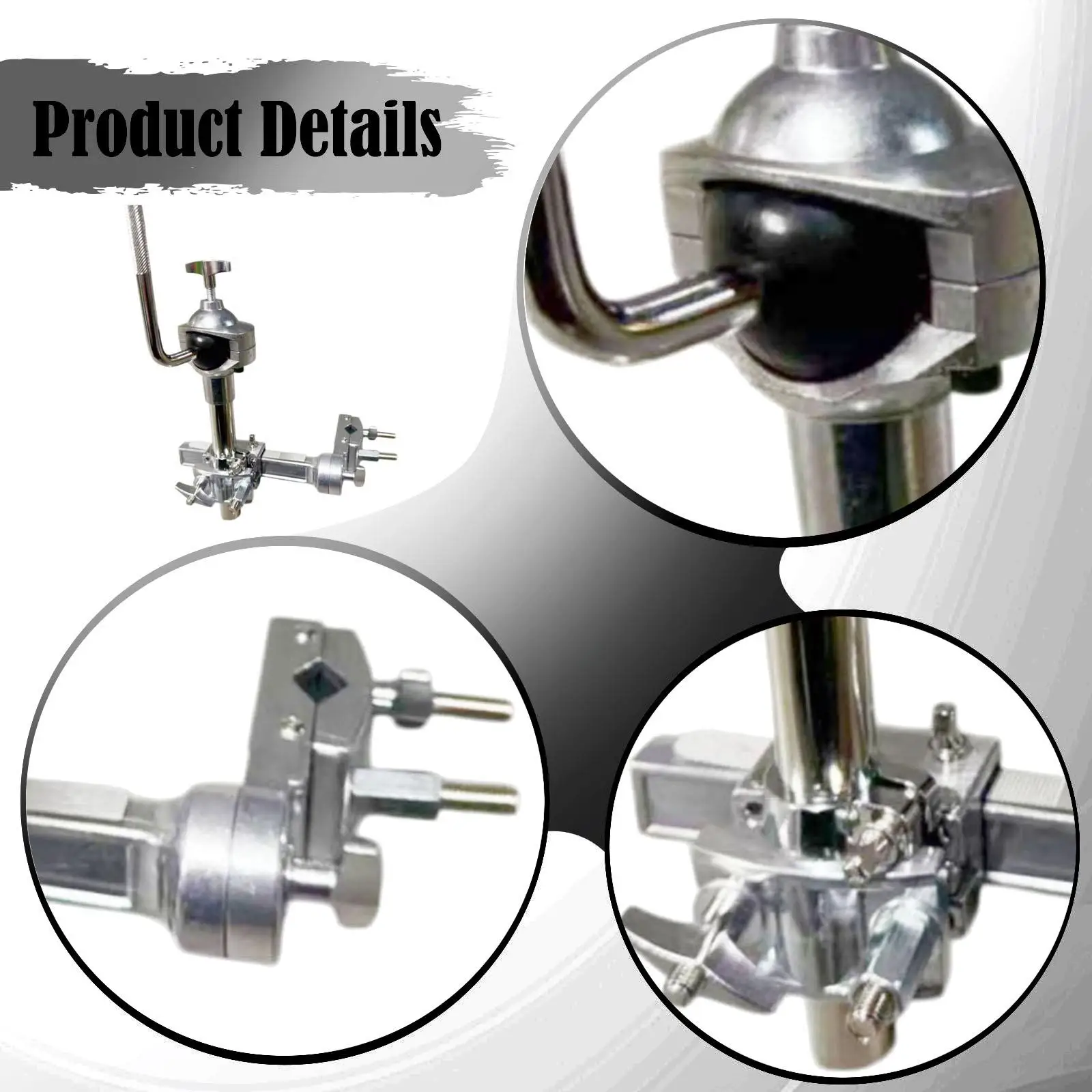 drum-hardware-cowbell-mount-cymbal-extension-arm-accessory-multipurpose-clamp-adjustable