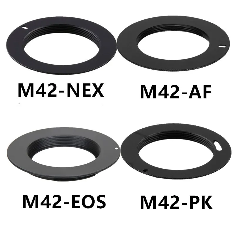 M42 Metal Lens Adapter Screw Mount Lens Ring To For Canon EOS For Nikon AI For Sony AF For Pentax PK Camera Lens Accessories