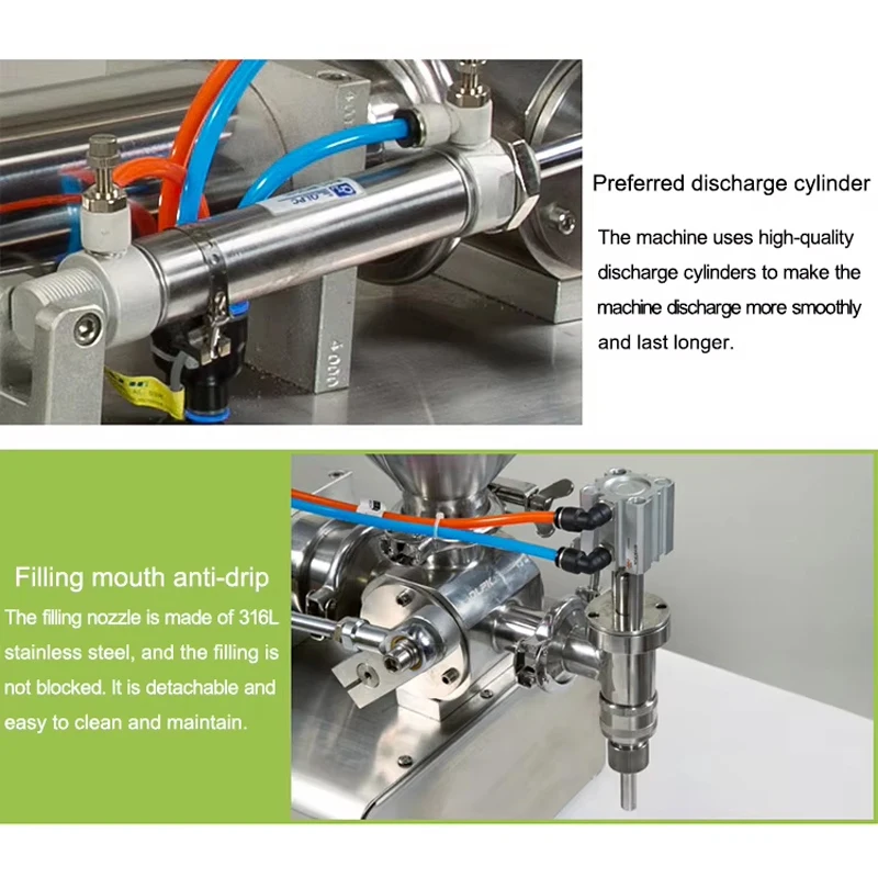 PBOBP Full Pneumatic Single Head Cheap Price Semi Automatic Small Piston Paste and Liquid Filling Machine