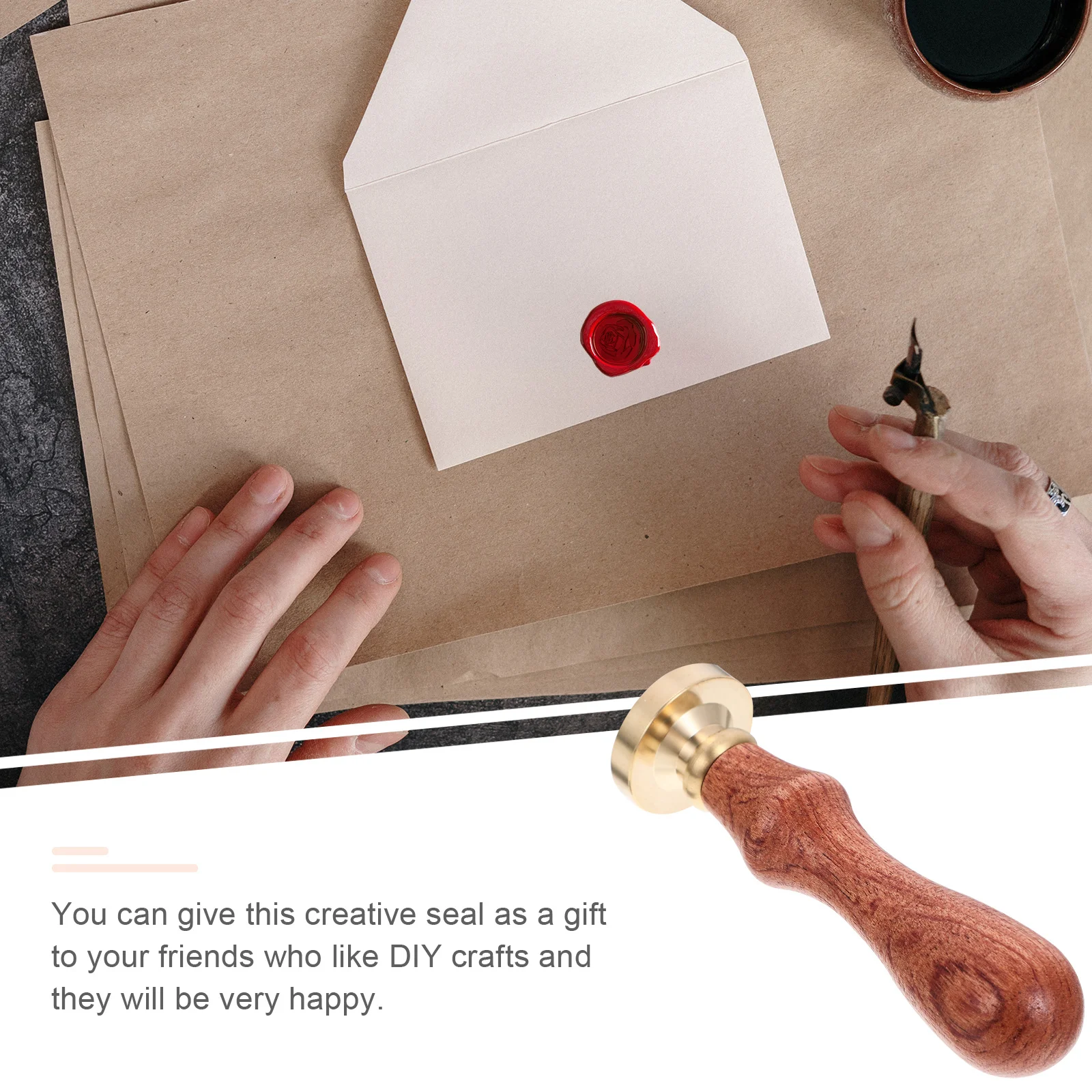 

1Pcs Eyeshadow Pressing Tool High-Quality Stamper with Natural Wood Handle 3D for DIY Blush Powder Stamp Delicate