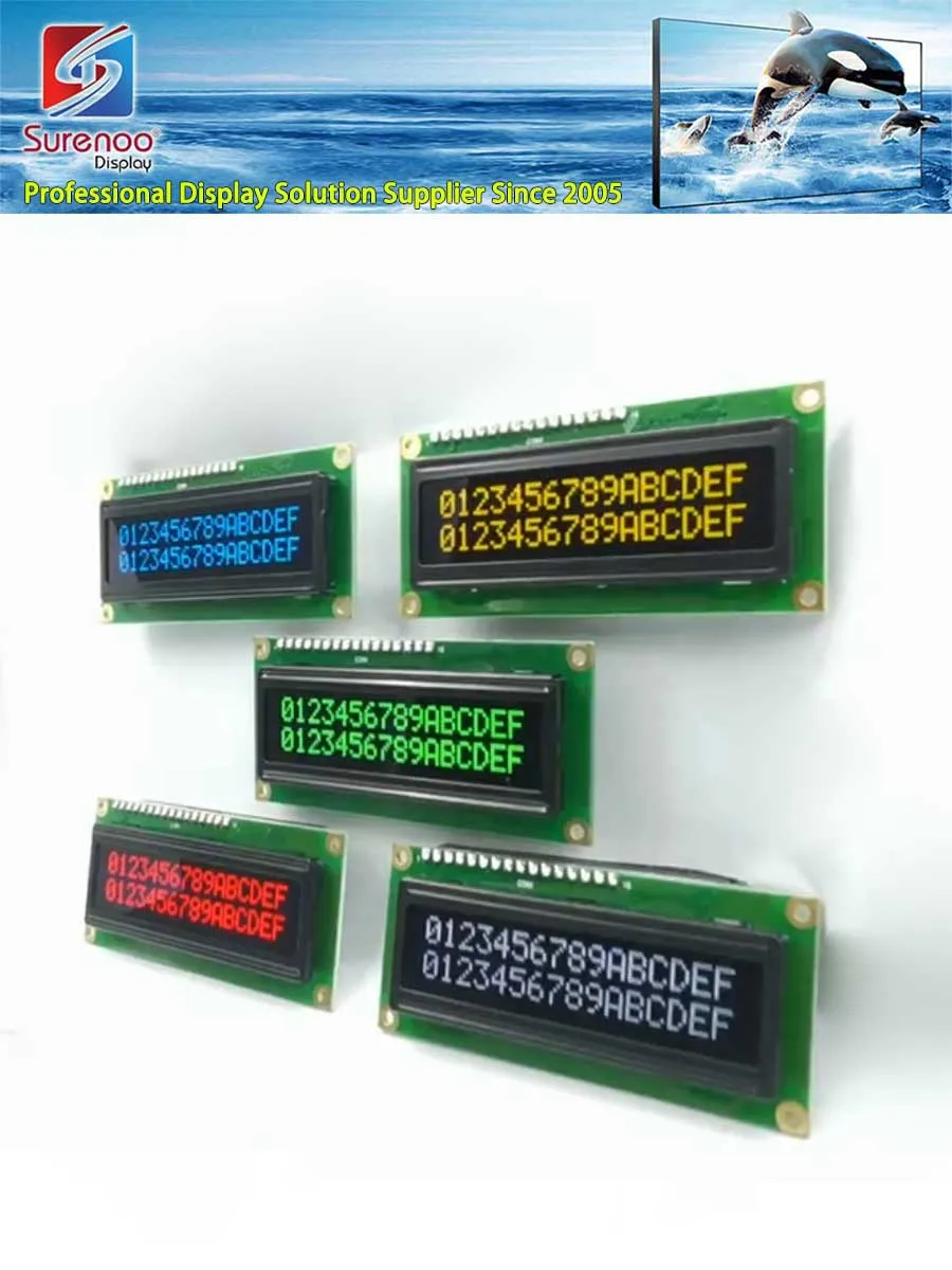 Prawdziwy wyświetlacz OLED, 1602 162-znakowy równoległy moduł LCD Wyświetlacz LCM Ekran, wbudowany WS0010, obsługa szeregowego SPI — zdjęcie 2