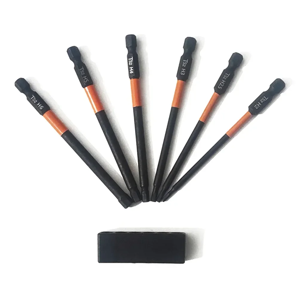 Magnetic Screwdriver Bit Set with Holder  6 Pcs of 100mm Length  Suitable for Toy Repair and Appliance Disassembly