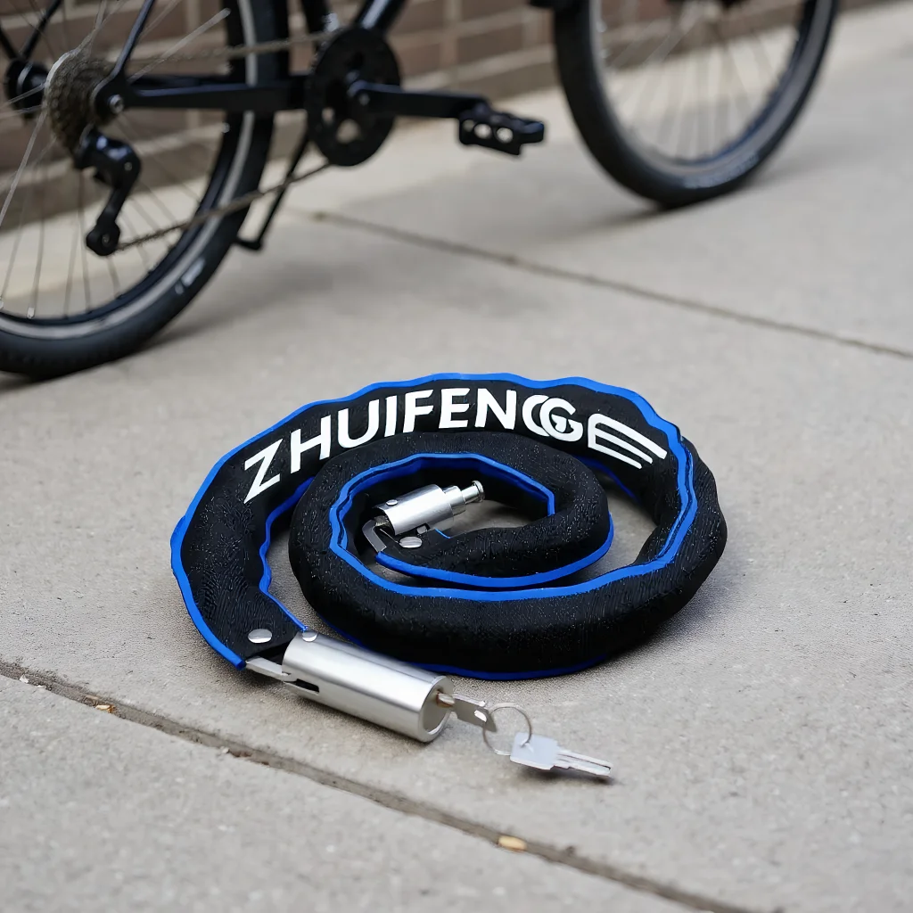 

Motorcycle Chain Lock Lightweight Strong Security Anti-Theft Bicycle Lock for Road & Mountain Bikes