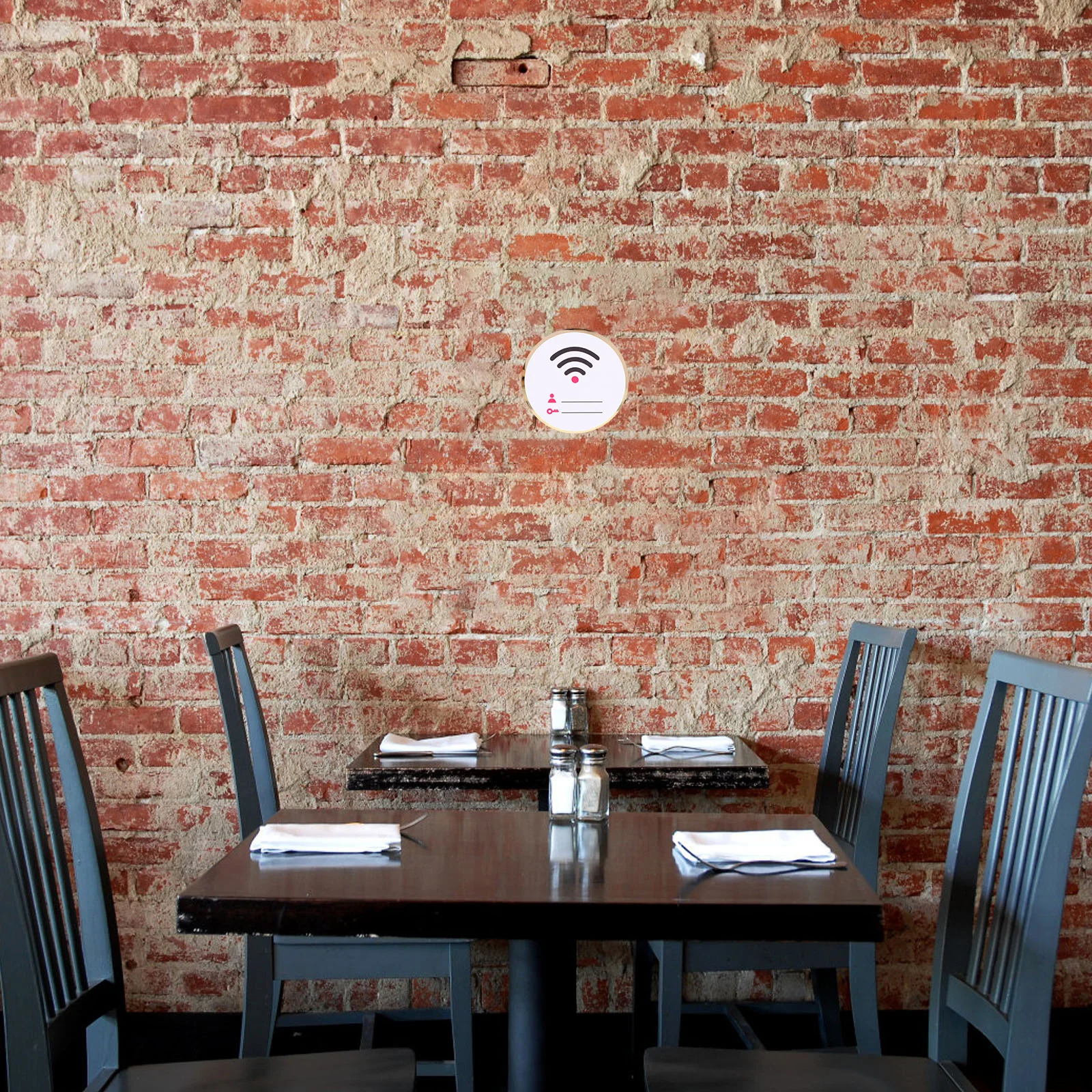 1 قطعة واي فاي تسجيل مستدير الاكريليك جدار جبل فندق واي فاي كلمة المرور تسجيل لمكتب المنزل مقهى ديكور تذكير #5