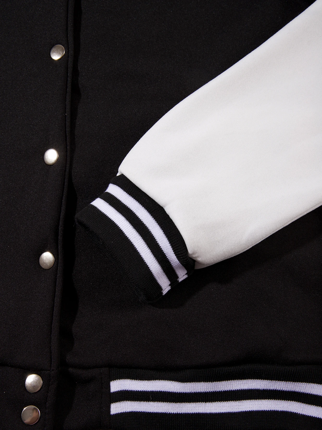 المحيطة مع S الطباعة الرجال زي بيسبول الصوف جيب سترة المتضخم كاريكاتير الشارع الشهير معطف خمر #4