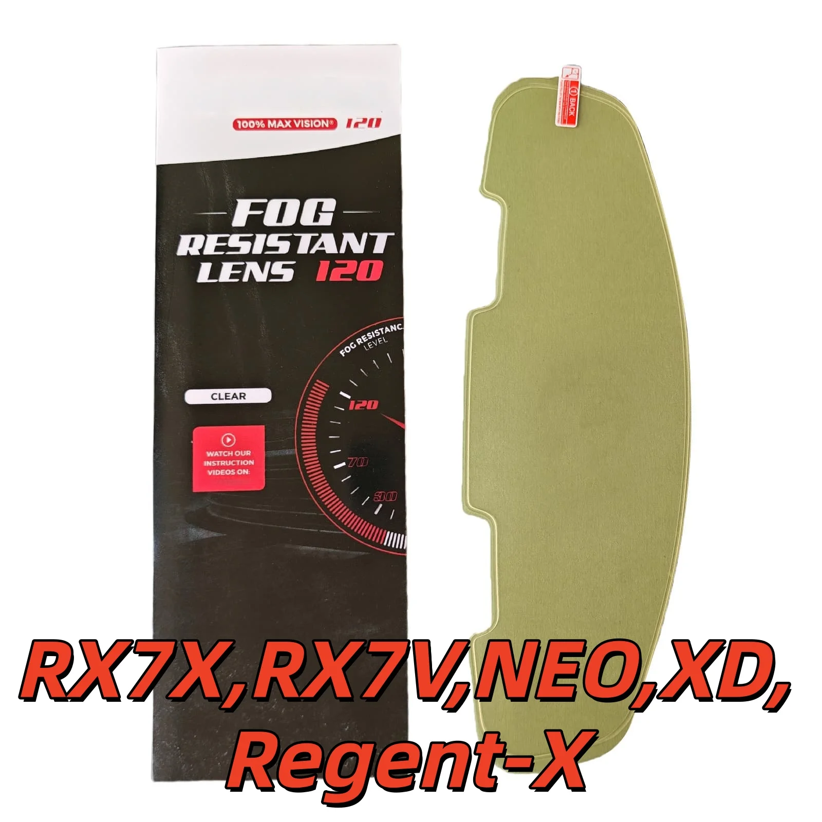VAS-V Anti Fog Film for ARAI RX7X,RX7V,NEO,XD,Regent-X,VAS-V MAX Vision,Corsair-X,Quantum-X,Signet-X,Dt-X,Defiant-X,Astro-GX
