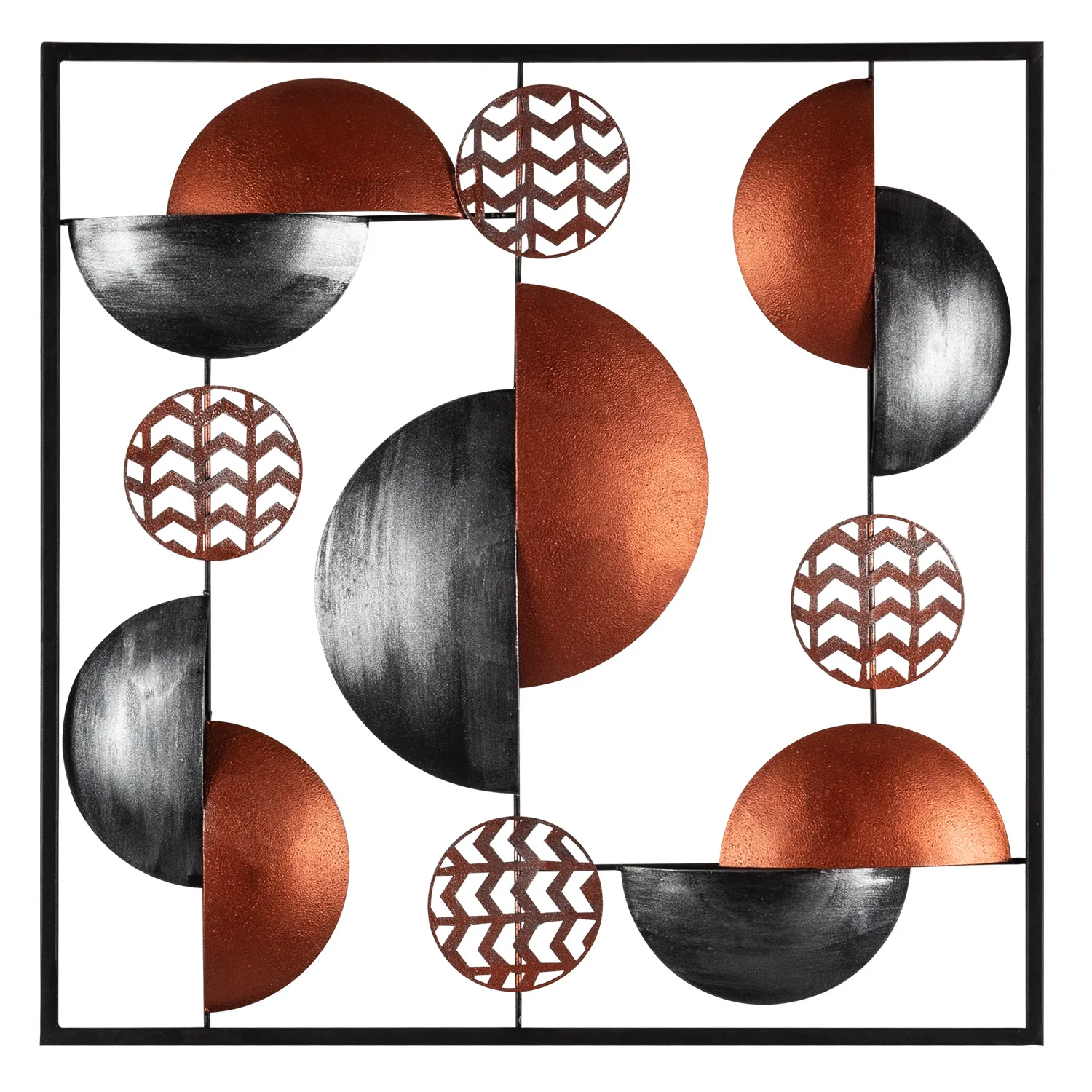 

Metal Modern patterned square wall board 55x55 Cm
