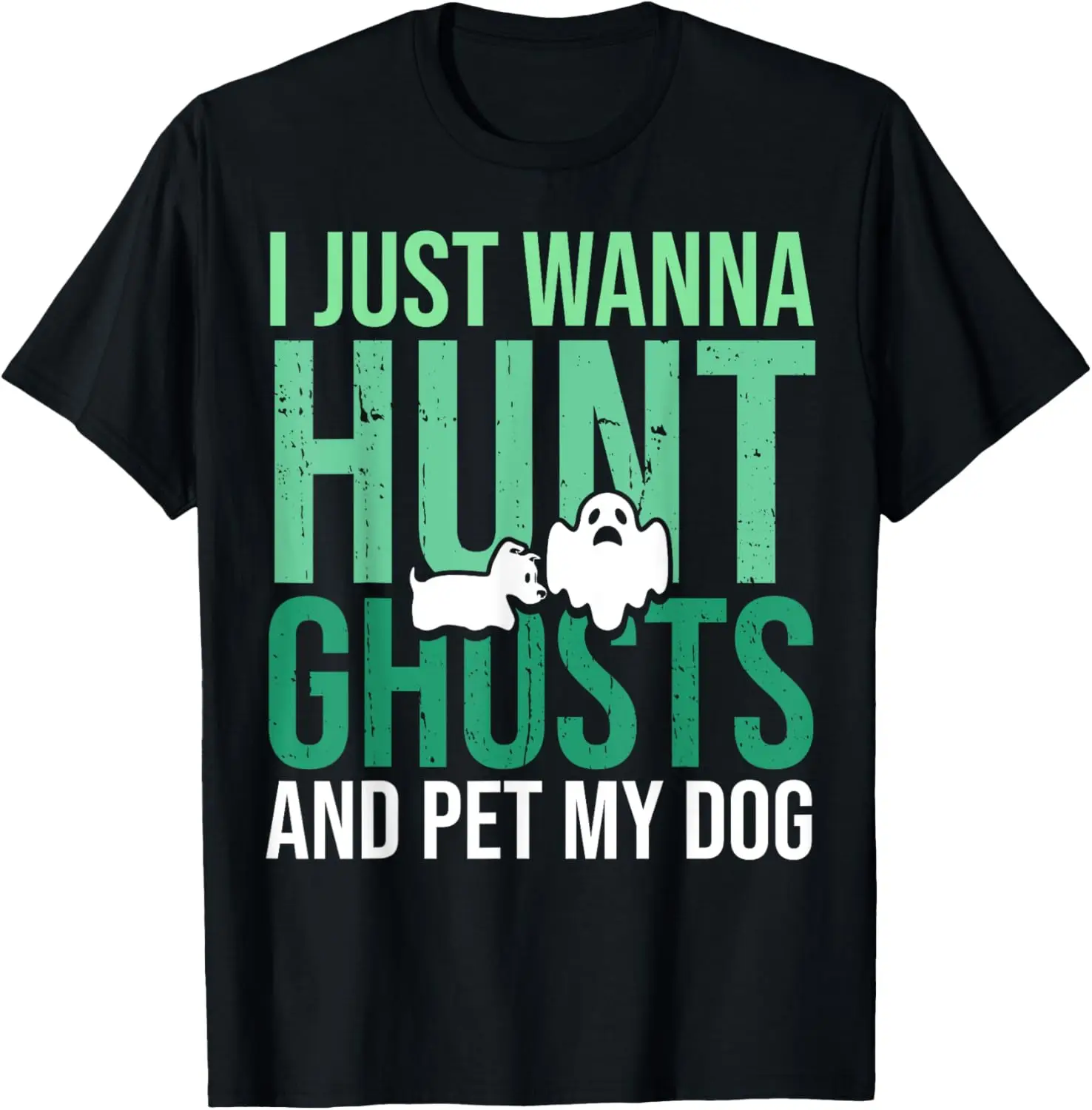 Ghost Hunting Dog Lovers for Paranormal Investigator T-Shirt