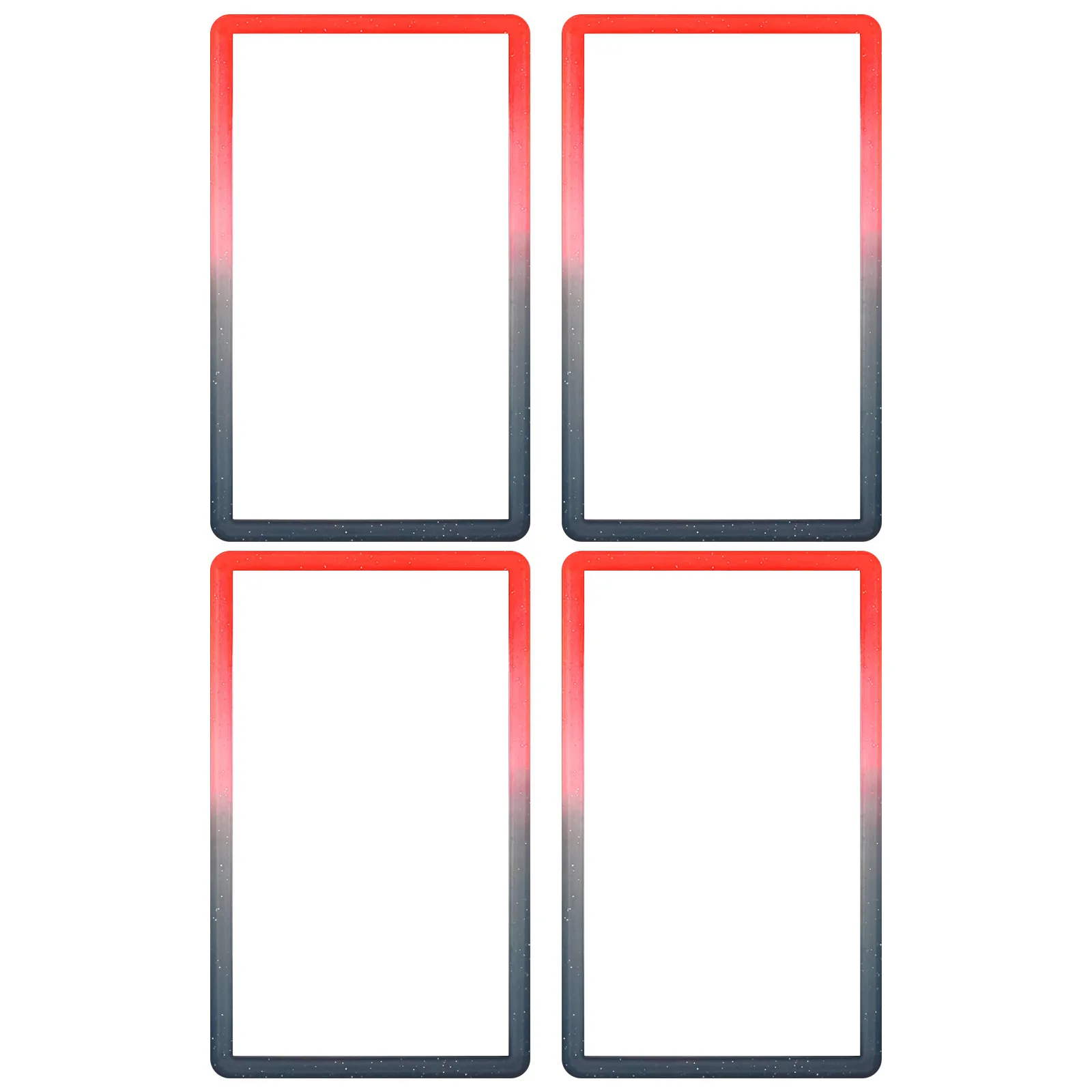 4 STKS Gradiënt Graded Card Slab Bumper Guard Protector glitter Skin TPU geschikt voor P-S-A