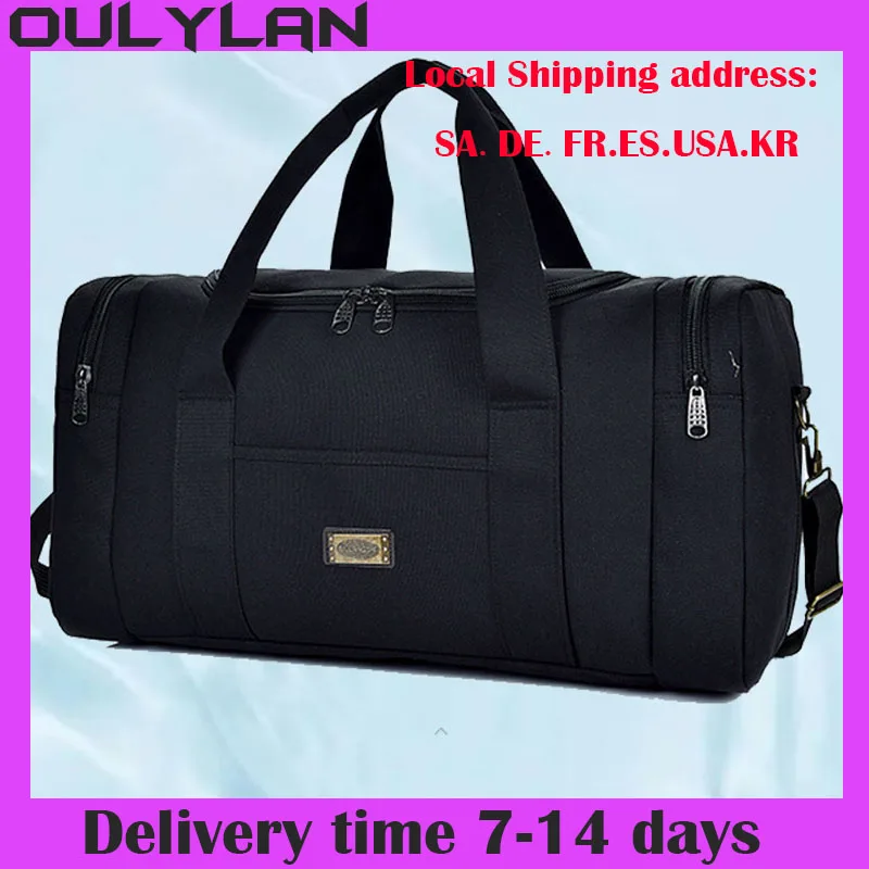 Women Weekender Travel Bag Small Size Canvas Bag Fashion Luggage Handbag Men Multifunctional Large Capacity Duffel Backpack