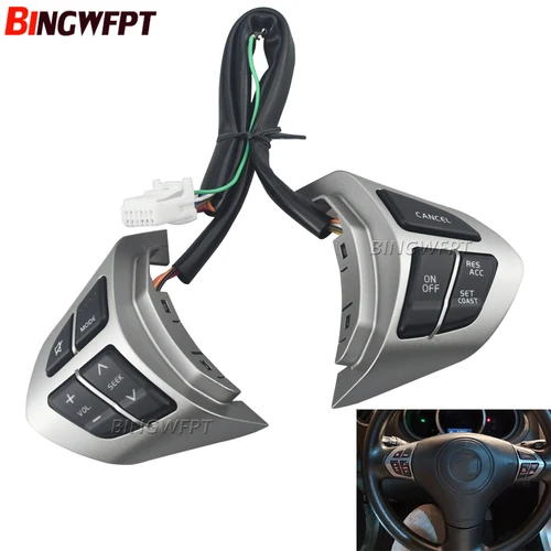 Botón de volante multifunción, Control de crucero, interruptor de volumen de Audio para Suzuki Grand Vitara 2005-2015, accesorios para coche
