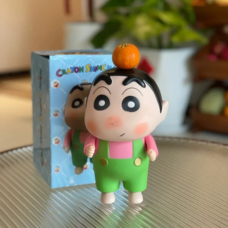 Crayon Shin-Chan Anime Figura Tabletop Ornamento, Boneca Bonito Criativo, Hipster Play, Modelo PVC, Crianças Toy Presente, Fazer Cura