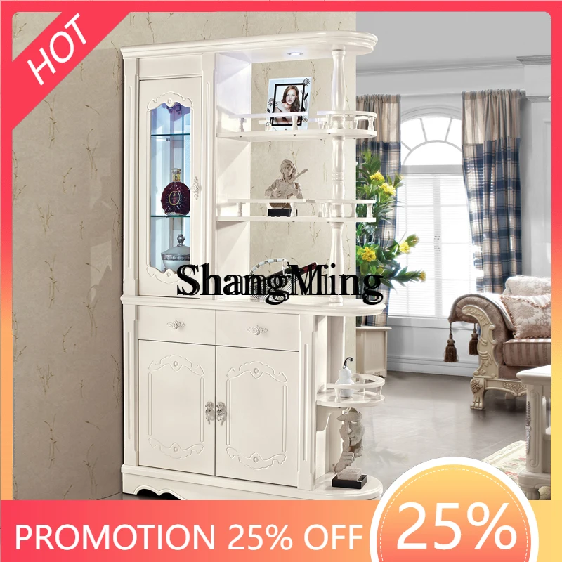 

CL Living Room Partition Entrance Hall Room Double Sided Screen Simple Decorative Cabinet