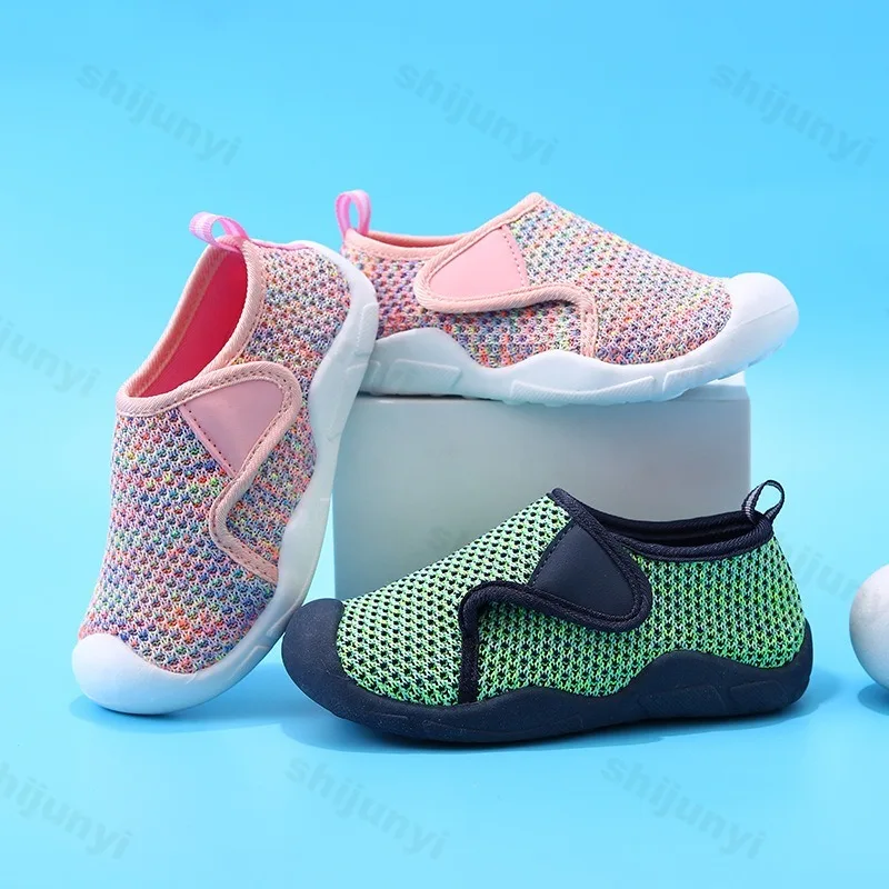 

Autumn Childrens Casual Shoes 2025 Comfortable Breathable Non Slip Outdoor Sports Shoes Boys Girls Fashion Knitted Running Shoes