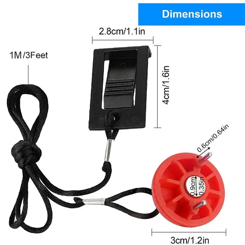 استبدال مفتاح جهاز المشي العالمي، مفتاح أمان جهاز المشي، مقبس دائري، مفتاح أمان مغناطيسي، مفتاح أمان مغناطيسي #6