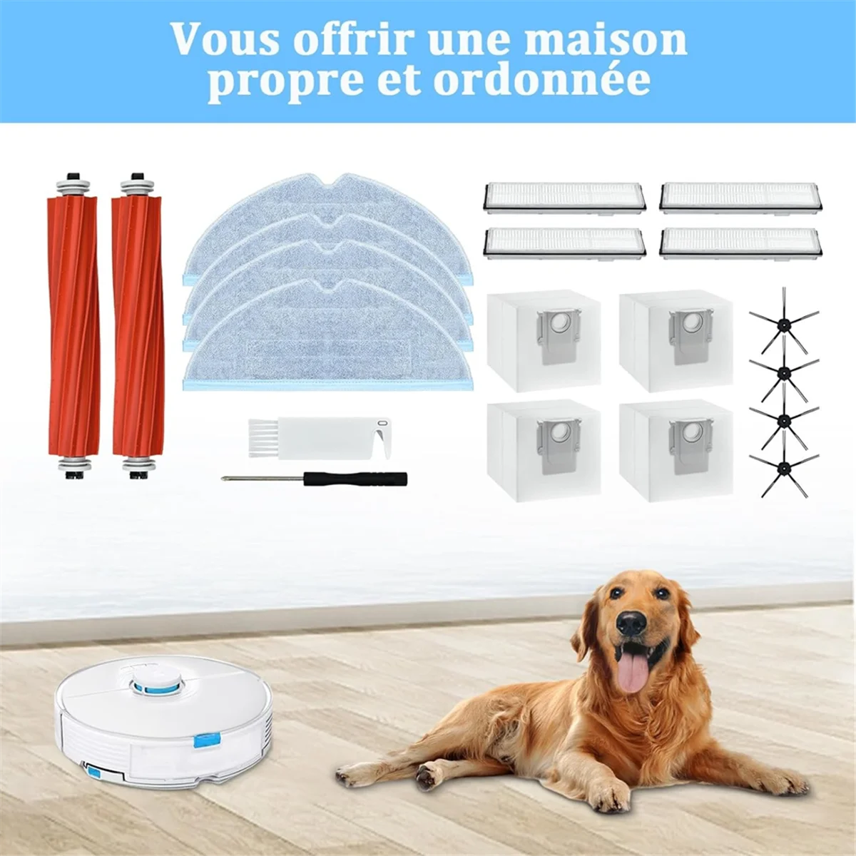 Accesorios Piezas de repuesto para Xiaomi Roborock S7 S7+ S7 Plus S7 MaxV Plus Ultra T7 T7S T7 Plus T7S Plus, cepillos principales