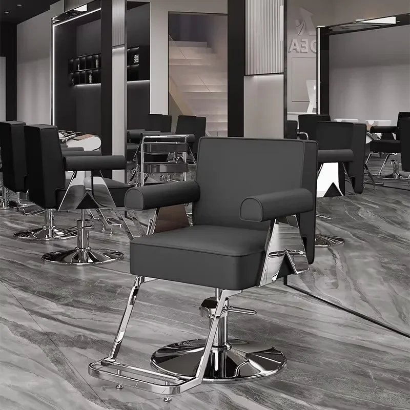 تصميم فريد من نوعه كرسي الحلاق الأوروبي الفاخر العصرية البهجة كرسي الحلاق الشمال المهنية سيلا باربيرو الأثاث التجاري #3