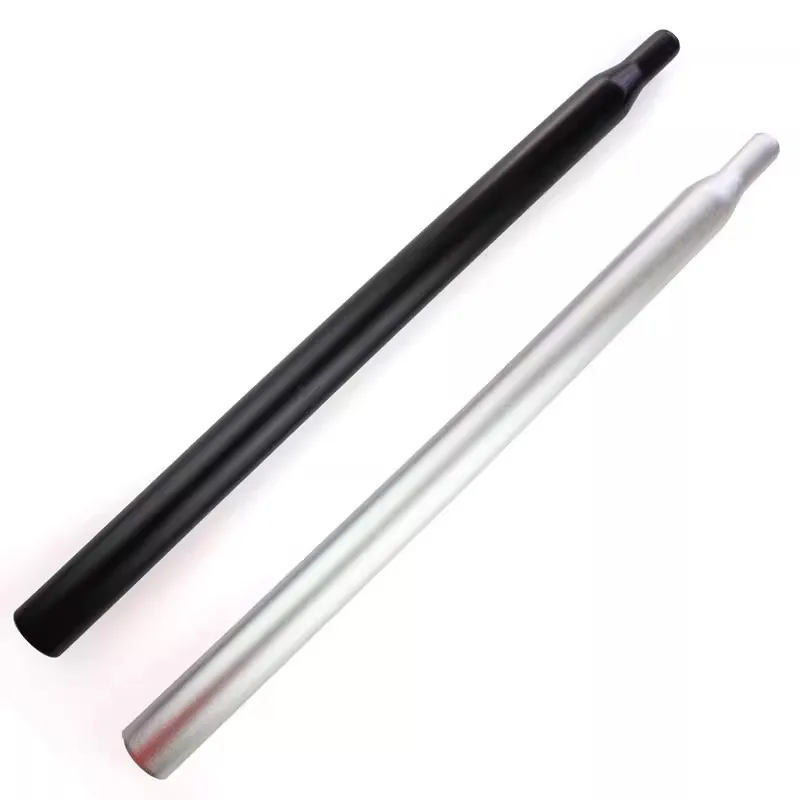 Bike Seatpost Seat Tube Aluminum Alloy 33.9mm Diameter Frosted Silver Matte Black 300mm 350mm 500mm 530mm 550mm Length