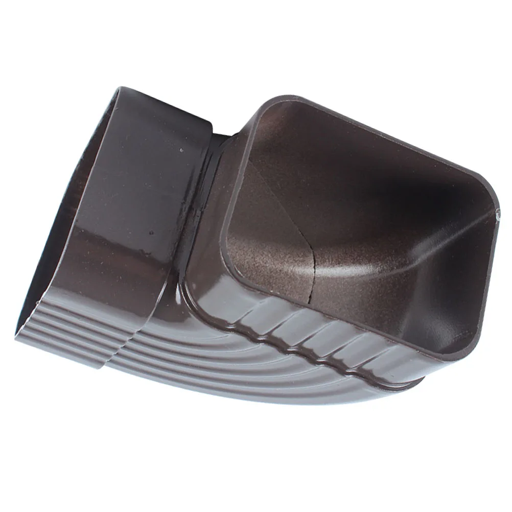 

90 Degree Sewer Pipe Elbow 50x80 Downspout Adapter Gutter Connector Aluminum Alloy Fitting Drainage System Rain Pipe