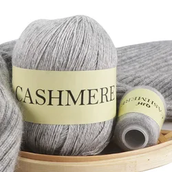 1Skein (50g) Plus 1Spool (20g) Soft Cashmere Yarn,Hand-knitted Cashmere Yarn For Knitting And Crocheting Scarf,Sweater,DIY Craft