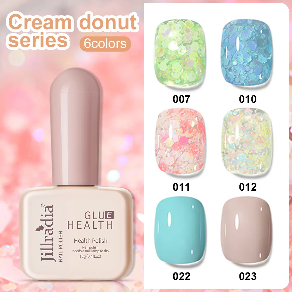 1 Stuk Candy Gel Nagellak Gekleurde Pailletten Siroop Gel Nagels Rubber Basisgel Veelzijdige Uv Permanente Zaailing Vernis