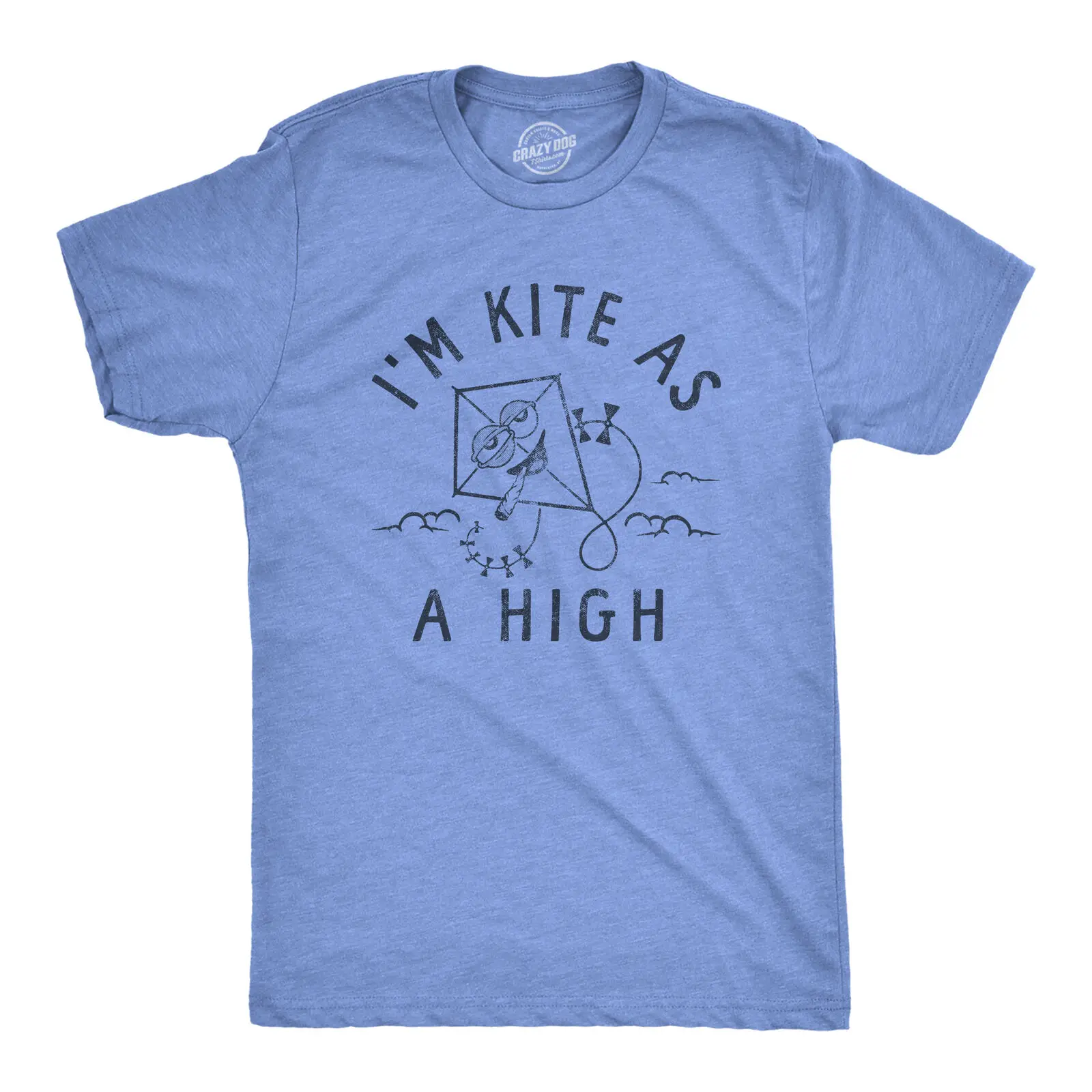 Mens Im Kite As A High T Shirt Funny 420  Smoking Joint Joke Tee For Guys