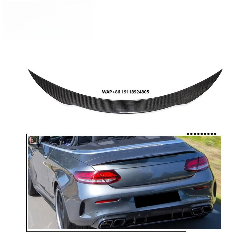 

Carbon Fiber Spoiler for Benz C-Class A205 C43 C63 AMG Convertible 2-Door 2015-2020