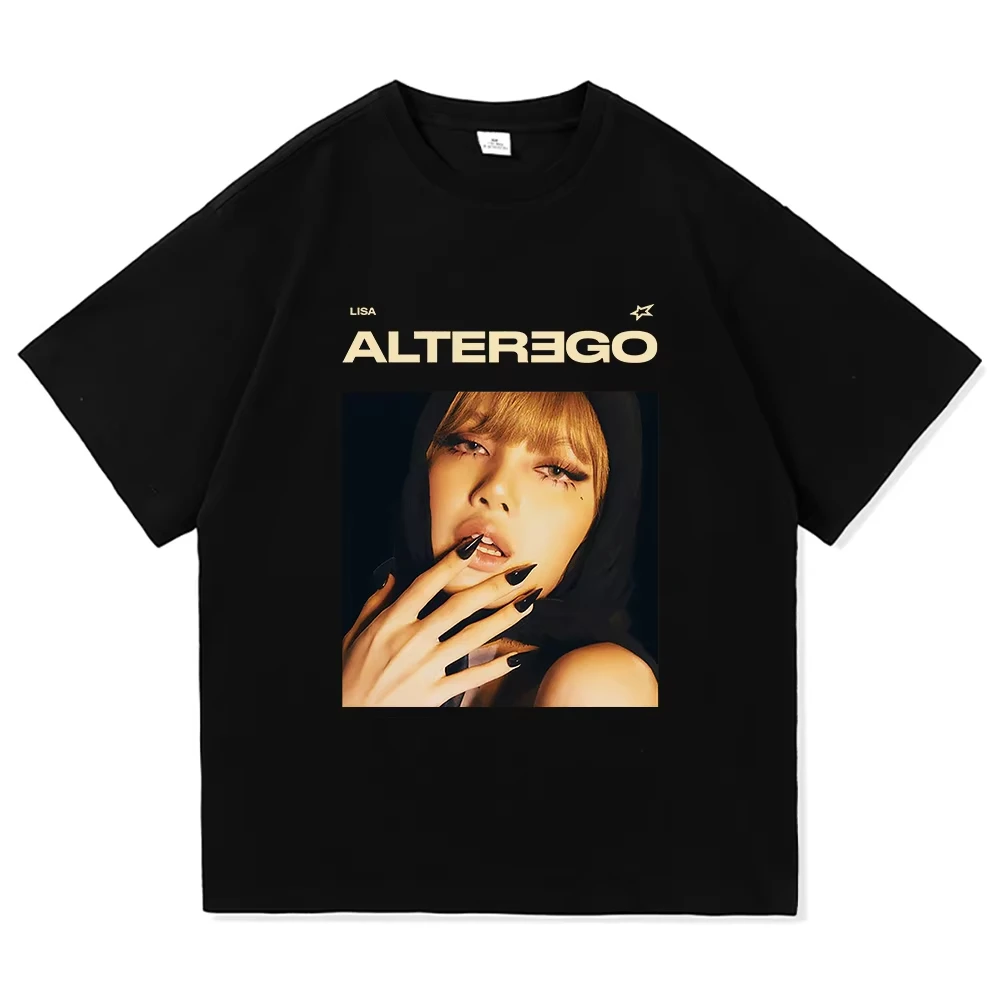 

LISA ALTER EGO T Shirt 2025 New Album Fashion Men Women Clothing Harajuku Unisex High Quality Tops Cotton Tshirts