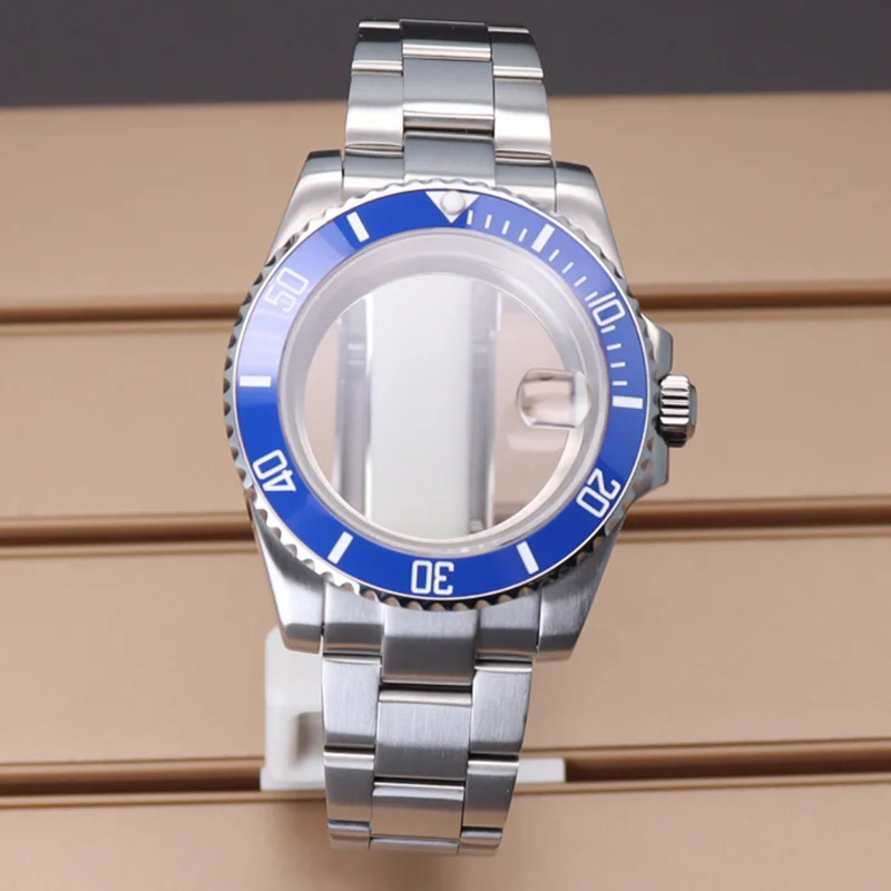 Custodie per orologi da uomo 40mm Bracciale da 20mm per NH35 NH36 NH34NH38 4R36 Eta2824 Miyota8215 YACHT SUB Cassa per orologi impermeabile Fibbia scorrevole