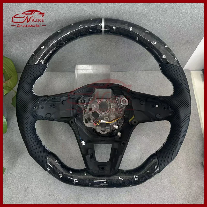

Used for Volkswagen Golf MK8 GTI RLINE MK8, perforated leather carbon fiber steering wheel, white series