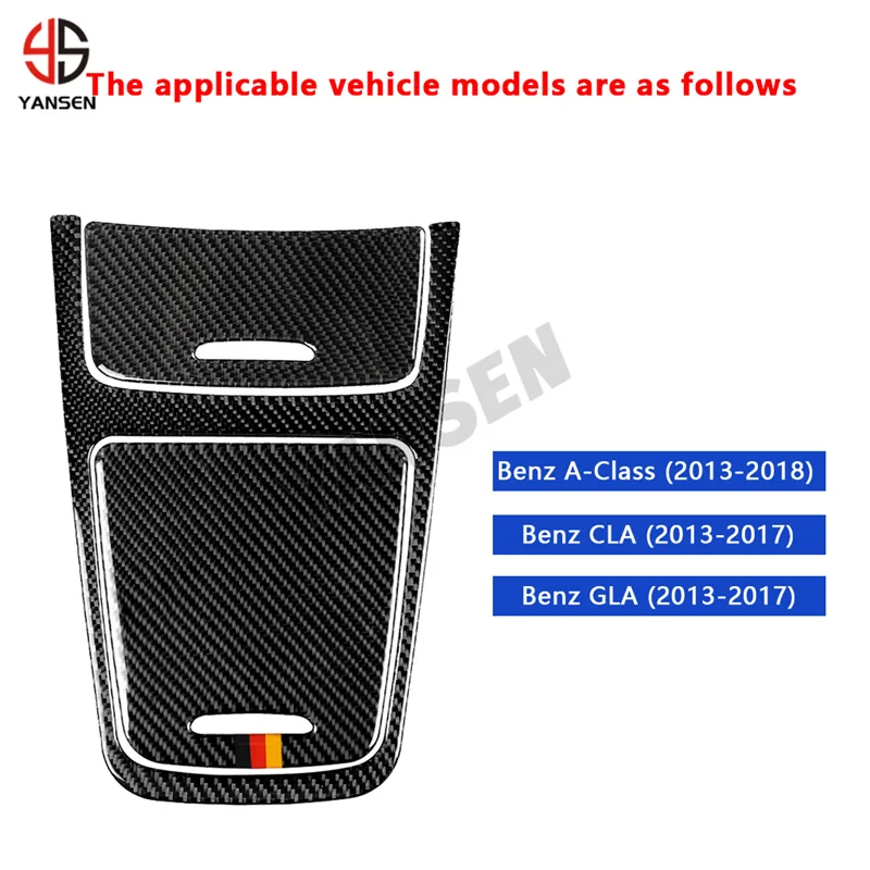 

Car Center Console Panel Carbon Fiber Sticker For Mercedes Benz A Class W176 CLA C117 GLA X156 2013-2018 Accessories