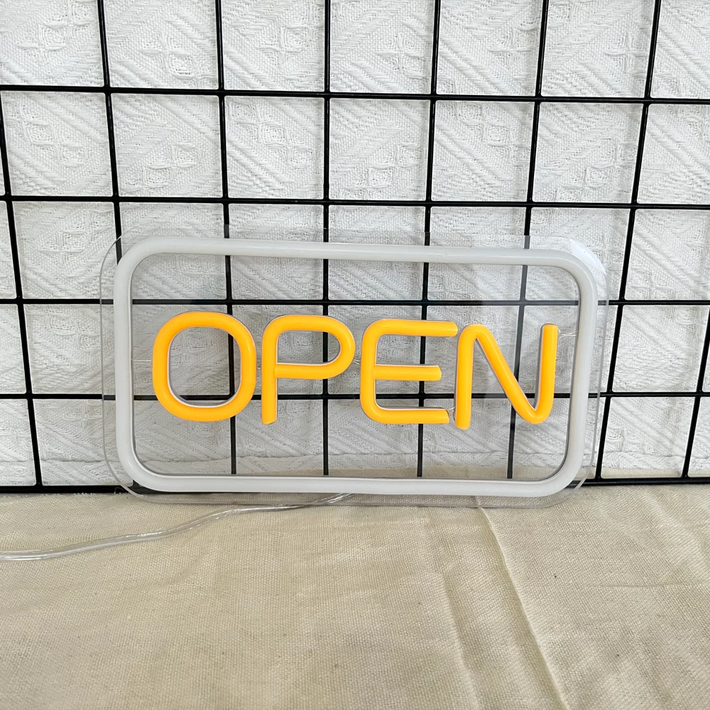 Open Neon Lights  Business Bar Restaurant Hotel Storefront Window Hair Room Decor Wall Sign Light Up  Open Logo LED Design