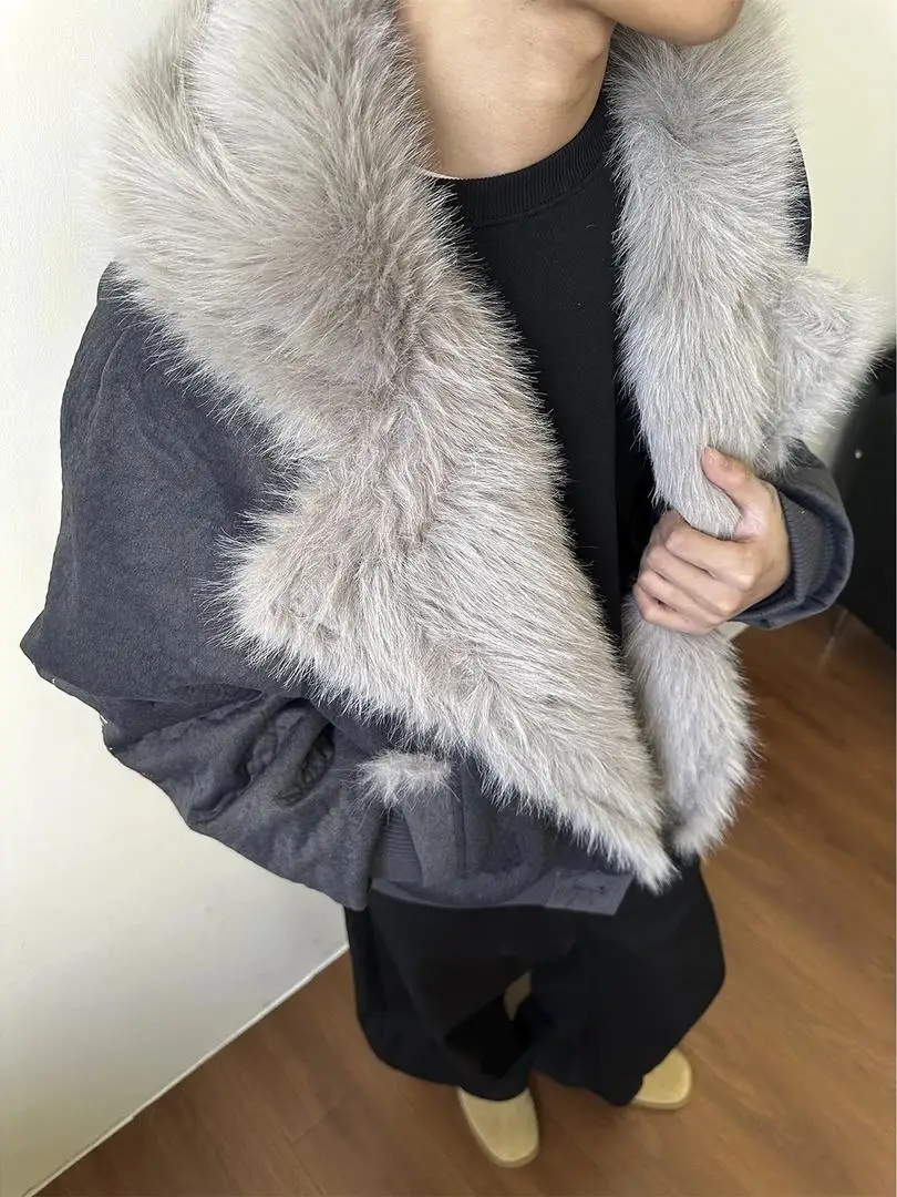 Men Women 2025 Autumn New Trendy Thick Loose Comfort Jackets Handsome Long Sleeve Solid Color Coats Button Decoration Warm Tops