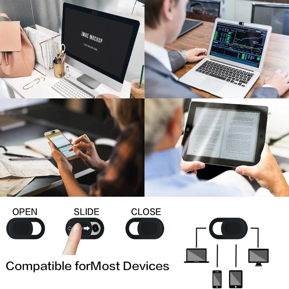 1/10/20Pcs Webcam Cover Shutter Slider Privacy Protective Cover for Camera Mobile Phone PC Laptop Tablet Lenses Sticker