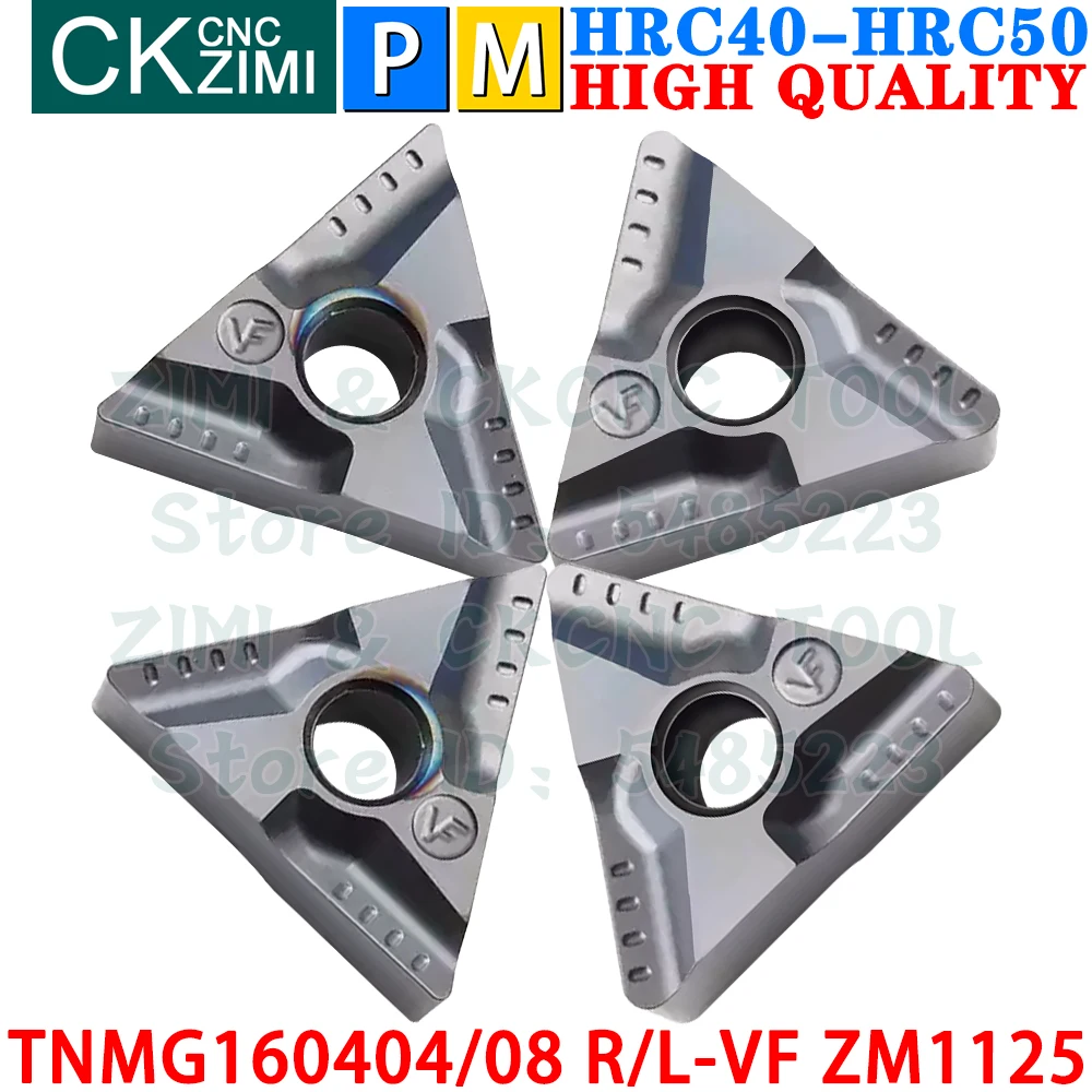 TNMG160404R-VF TNMG160404L-VF TNMG160408R-VF TNMG160408L-VF ZM1125 Wkładki z węglika Cięcie rowków Narzędzie do toczenia płytek TNMG1604 TNMG 1604 R/L VF CNC Narzędzia do frezowania