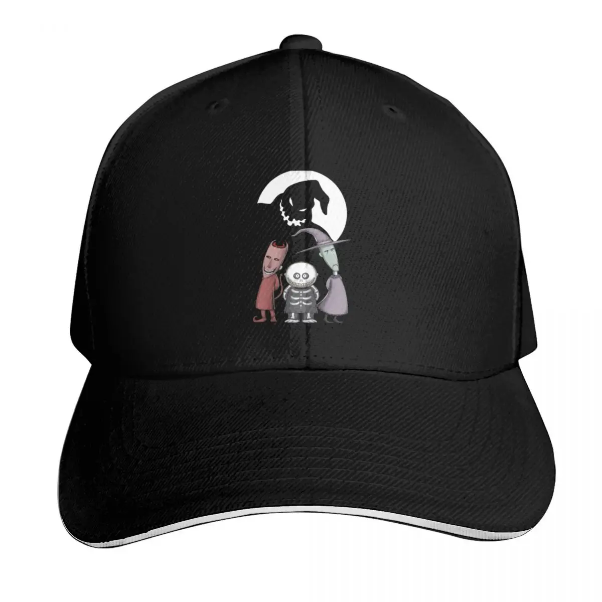 Shock Lock and Barrel Baseball Cap Cotton Twill Breathable Contrast Two Tone Brim Snapback Flat Bill