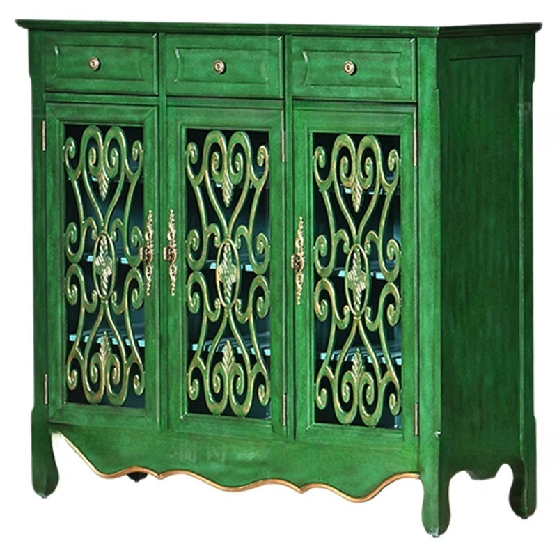 

American Country, Against the Wall, One-piece, Shoe Cabinet, Retro, Multi-layer, Locker