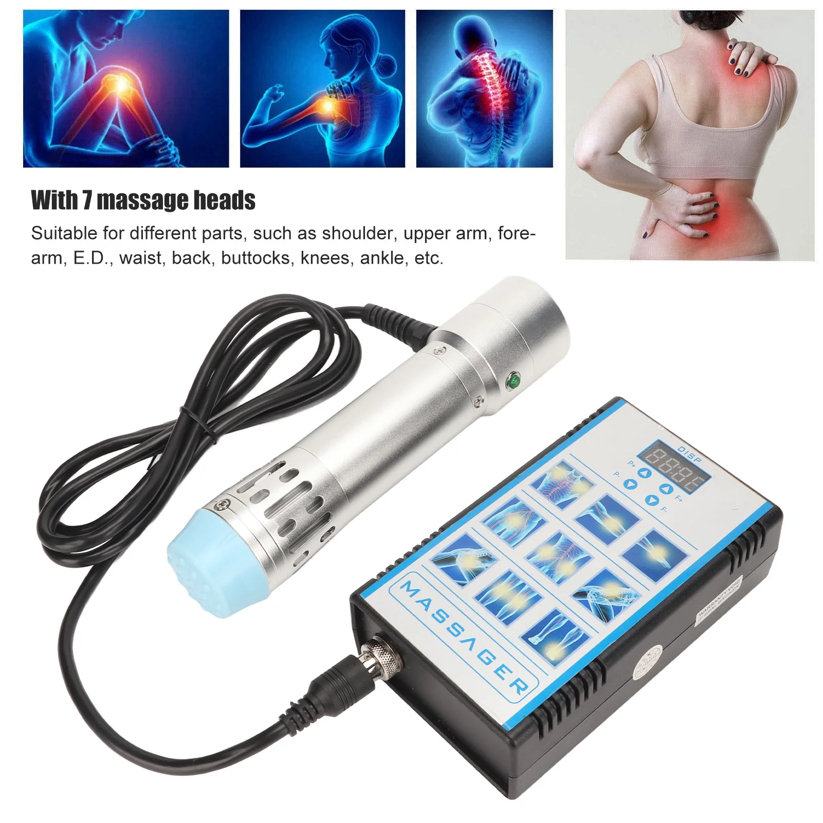 

Shockwave Machine Professional Energy Adjustable Soreness Relief ED Treatment Shock Body Massager ED Treatment Machine