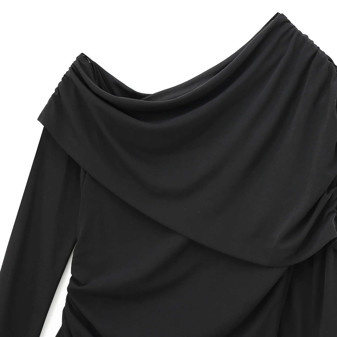 JNLEAOG Vestido Asimétrico Nuevo de Otoño con Diseño Pado Decorativo, Moda Femenina, Cintura Alta, Estilo H, Poliéster, Ma...