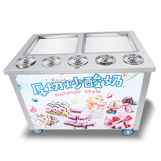 Commercial Type Yogurt Machine Fried Ice Cream Machine Roll Yogurt Ice Cream Machine