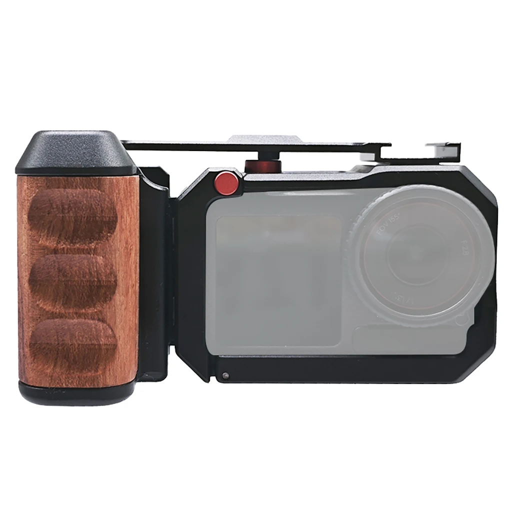 BGNing für DJI OSMO Action6 Kamerakäfig mit Holzgriff, Metallrahmen-Schutzkäfig für OSMO Action 5Pro 4 3 – Detail 20