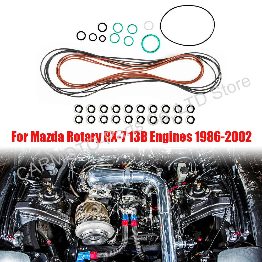 Kit Di Revisione Guarnizioni Motore Riutilizzabili Per Motori Mazda Rotary RX-7 13B 1986-2002-image