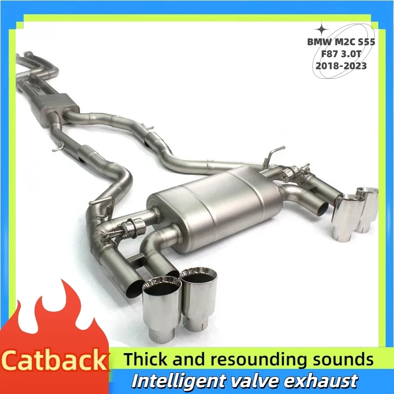 For BMW M2C S55 F87 3.0T 2018-2023 High Performance Catback Car Exhaust System 304 Stainless Steel Exhaust auto parts