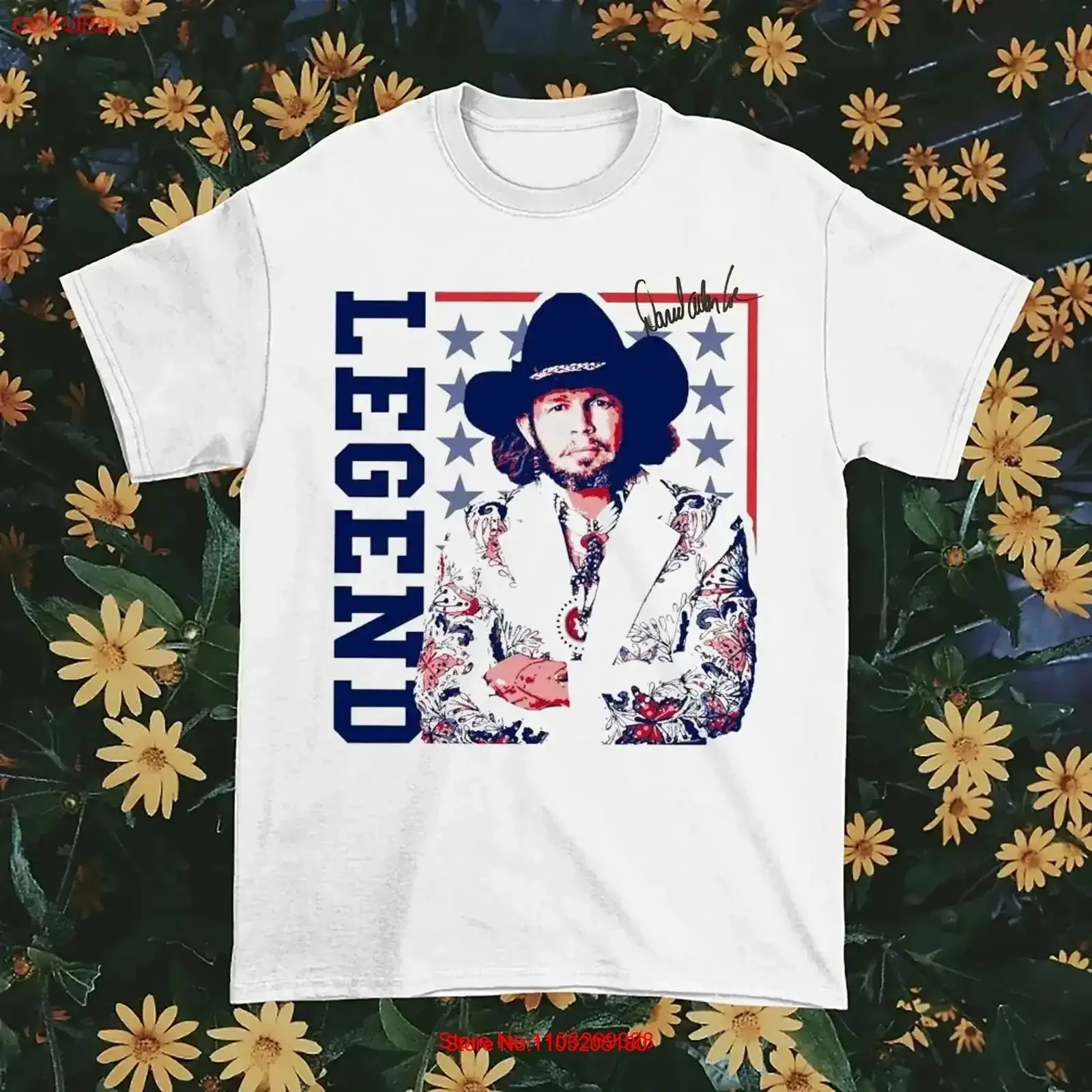 David Allan Coe Signature Cotton White All Size T Shirt SG055 vintage Washed fashion Top For Everyday Wear Breathable homme