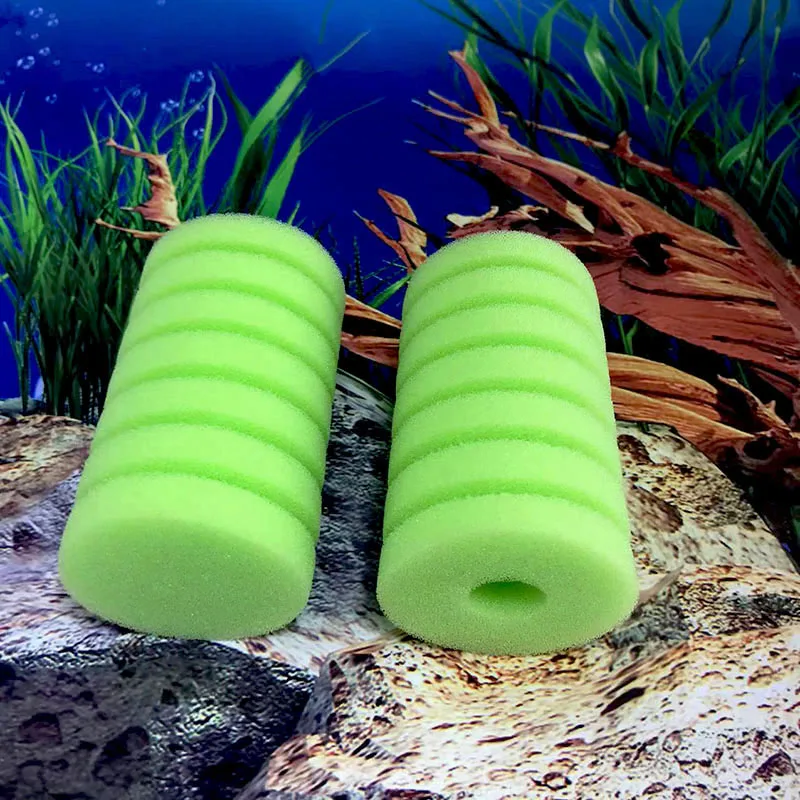 Fine Foam Aquarium Filter Sponge for Aquarium Fish Tank Air Pump Skimmer Biochemical Sponge Filter Aquarium Bio Filter 2PCS